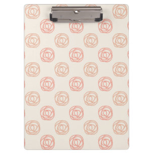 Rose Flowers Pastel Floral Garden Pretty Pink Clipboard