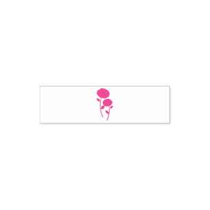 Rose flowers self-inking stamp