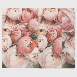 rose flowers wrapping paper