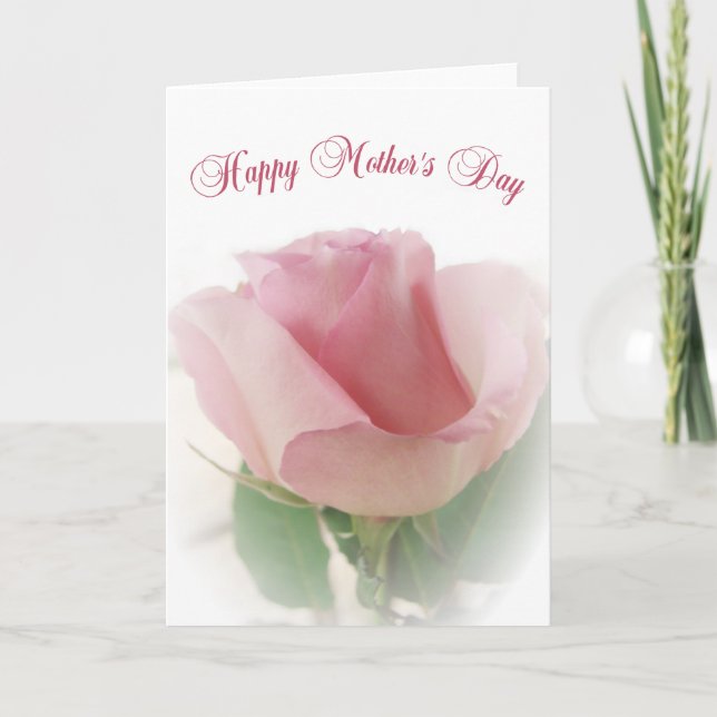 Rose for Mother's Day Card (Front)
