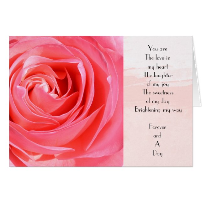 Rose Forever and A Day Poem (Front Horizontal)