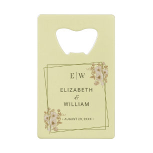 Rose Frame – Monogram Celestial Yellow Wedding