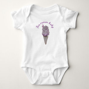 Rose funnel  baby bodysuit