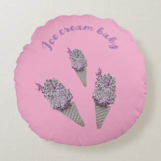 Rose funnel round cushion