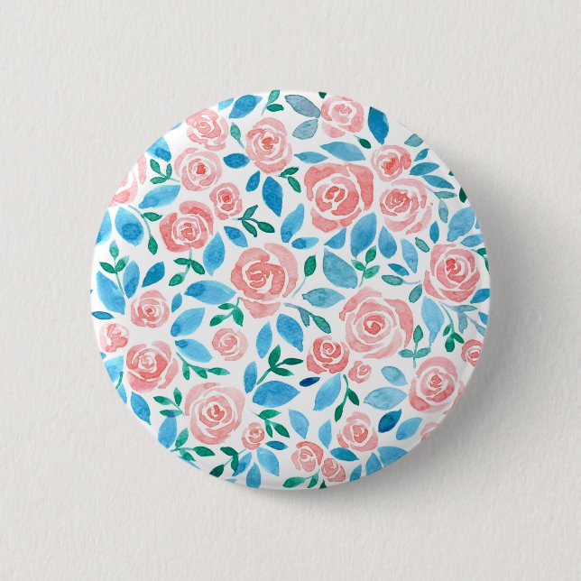 Rose garden 2 6 cm round badge (Front)