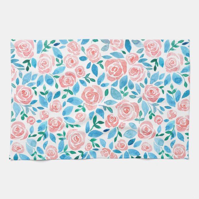 Rose garden 2 tea towel (Horizontal)