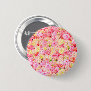 Rose garden 6 cm round badge