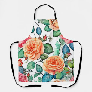 Rose Garden Bloom Design Apron