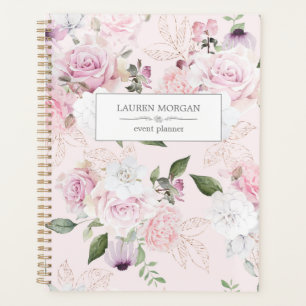 Rose Garden Blush   Personalised Planner