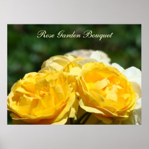 Rose Garden Bouquet art prints Yellow Roses