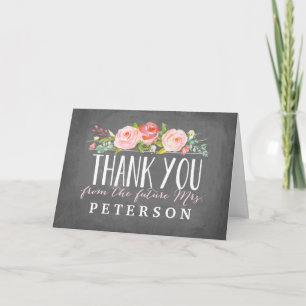 Rose Garden Bridal Shower Thank You Card