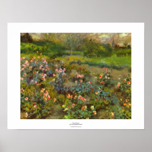 Rose Garden by Renoir beautiful impressionist art Poster