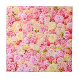 Rose garden ceramic tile