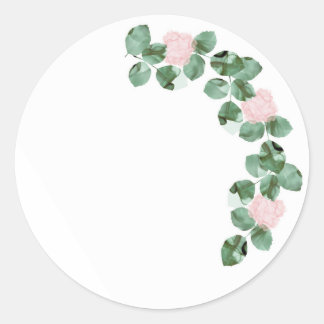 Rose garden classic round sticker