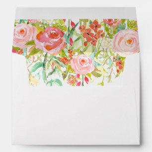 Rose Garden Envelope with Floral Liner