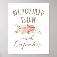 Rose Garden Floral Love and Cupcakes