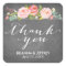 Rose Garden Floral Wedding Favour Labels Square
