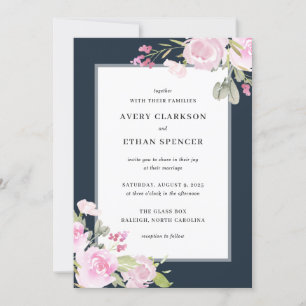 Rose Garden Floral Wedding Invitation ROS