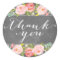 Rose Garden Floral Wedding Thank You Sticker