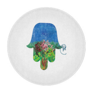 Rose Garden Hamsa Cutting Board 