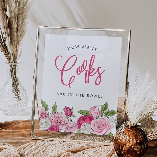 Rosé Garden "How Many Corks" Guessing Game Sign (Creator Uploaded)