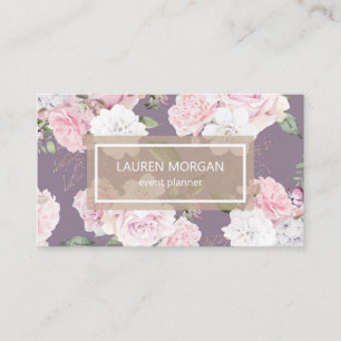 Rose Garden Mauve   Business Card
