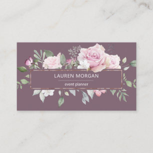 Rose Garden Mauve Business Card