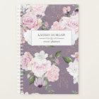 Rose Garden Mauve Personalised Planner