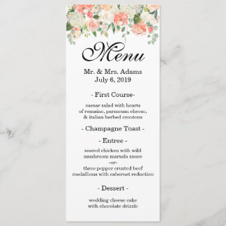 Rose Garden Menu