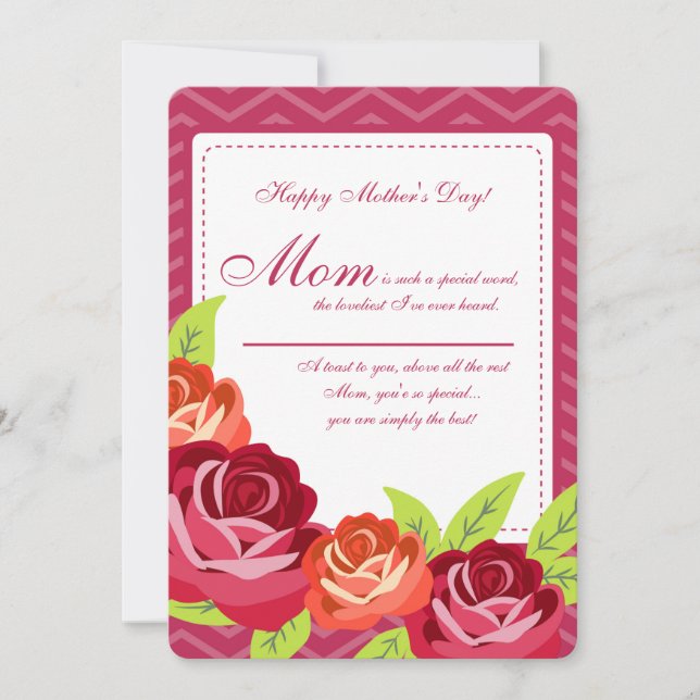 Rose Garden Mother's Day Card (Front)