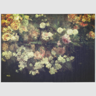 Rose Garden Painting by Dewing Decoupage Tissue Paper