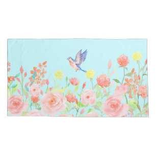 rose garden pillowcase cover reversible colour 2