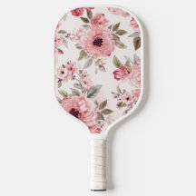 Rose Garden Pink Watercolor Floral Blush Botanical