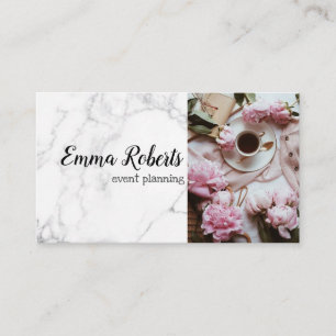 Rose Garden Purple Floral Business Card