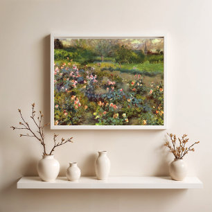 Rose garden, Renoir Poster