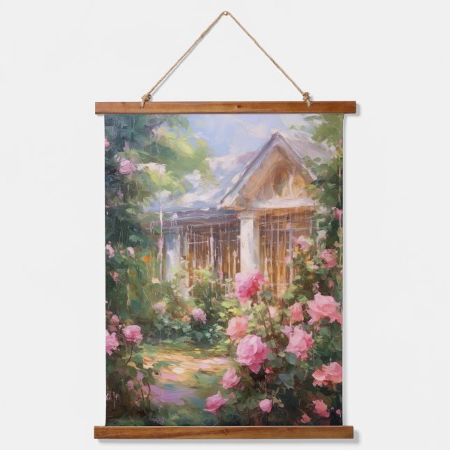 Rose Garden Retreat Hanging Tapestry (Front)