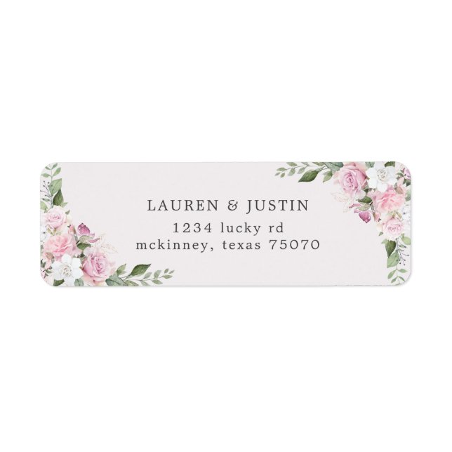 Rose Garden | Return Address Label (Front)