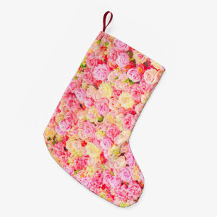Rose garden small christmas stocking
