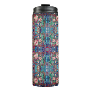 Rose garden thermal tumbler