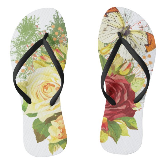 Rose Garden Thongs (Footbed)