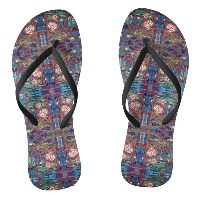 Rose garden thongs (Footbed)
