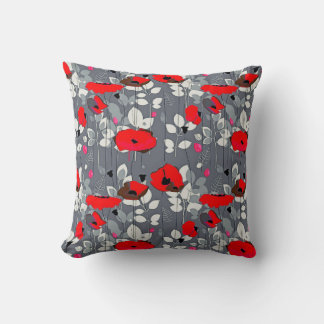 Rose Garden Throw Pillow