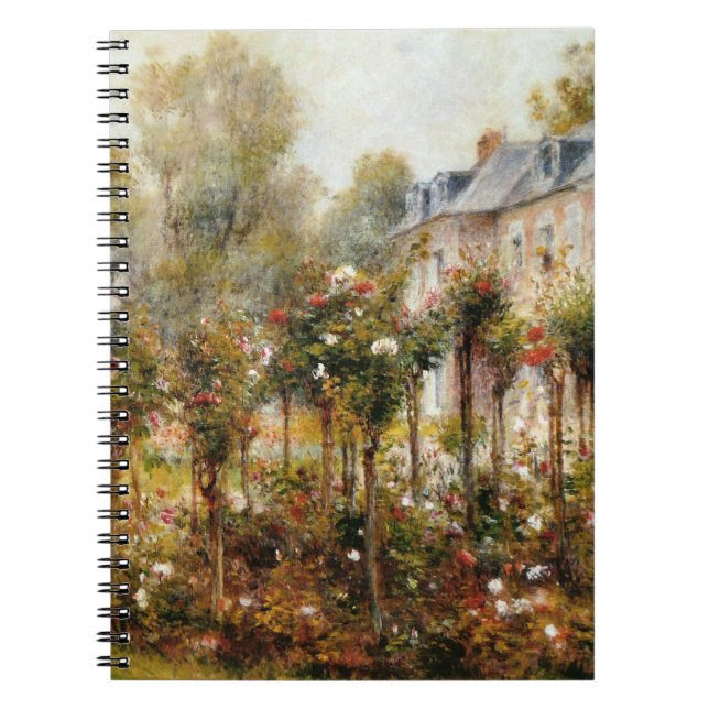 Rose Garden Wargemont by Renoir Notebook (Front)