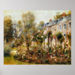 Rose Garden Wargemont by Renoir Poster