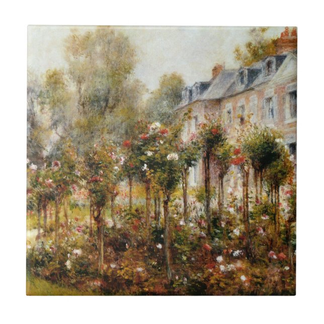Rose Garden Wargemont by Renoir Tile (Front)