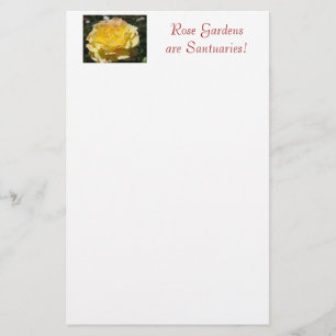 Rose Gardens are Santuaries! Stationery Roses
