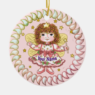 Rose Girl Fairy ornament
