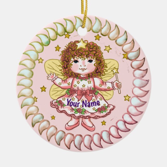 Rose Girl Fairy ornament (Front)