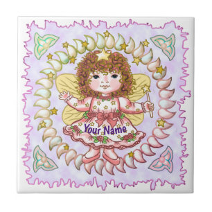 Rose Girl Fairy tile 