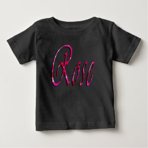 Rose Girls Name, Baby's Black T-shirt